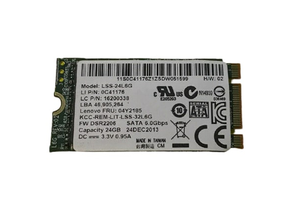 Lenovo 04Y2185 24GB SATA 6Gb/s M.2 2242 Solid State Drive for Lenovo Notebook