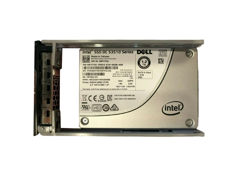 Dell 0KYTDG 1.2TB Multi-Level Cell SATA 6Gb/s Hot-Pluggable Read Intensive 2.5-Inch Solid State Drive