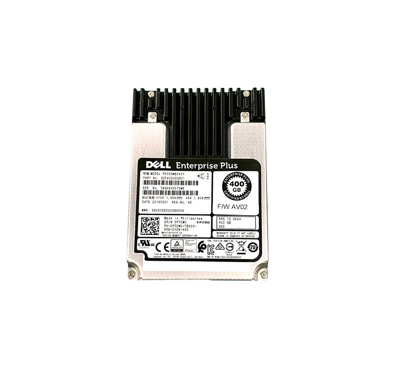 Dell 0PTCWC 400GB Multi-Level CellAS 12Gb/s Write Intensive 2.5-inch Solid State Drive