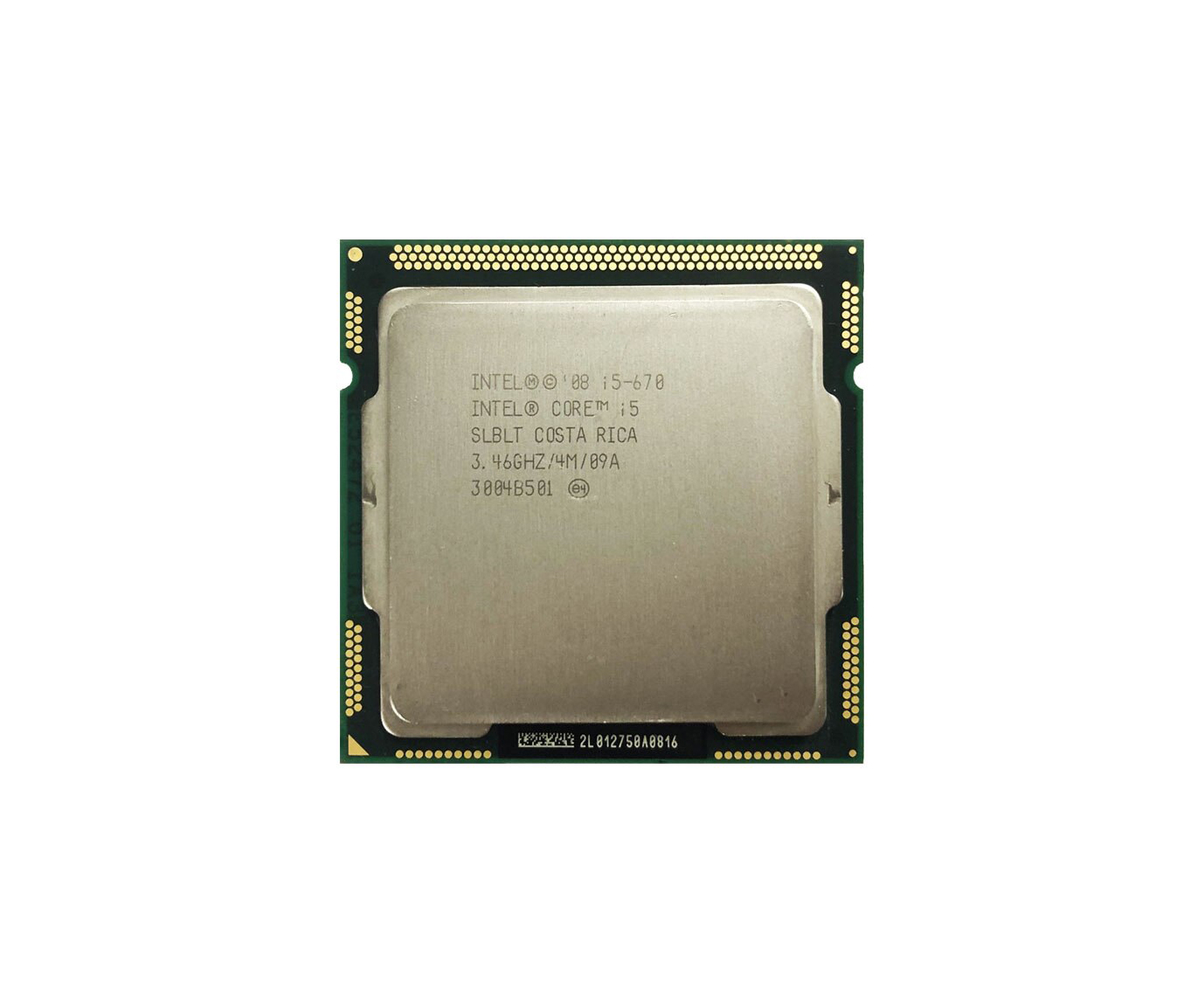 Dell 0Y11DX 3.4GHz 2.5GT/s QPI 4MB L3 Cache Socket FCLGA1156 Intel Core i5-670 Dual-core (2 Core) Processor