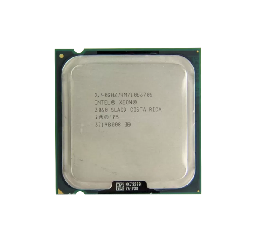 HP 419398-L21 2.40GHz 1066MHz FSB 4MB L2 Cache Socket LGA775 Intel Xeon 3060 Dual-Core Processor