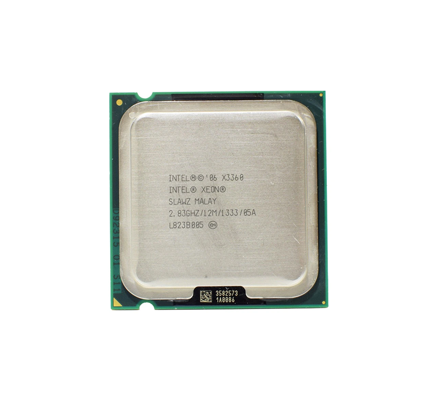 HP 493261-L21 2.83GHz 1333MHz FSB 12MB L2 Cache Socket LGA775 Intel Xeon X3360 Quad-Core Processor