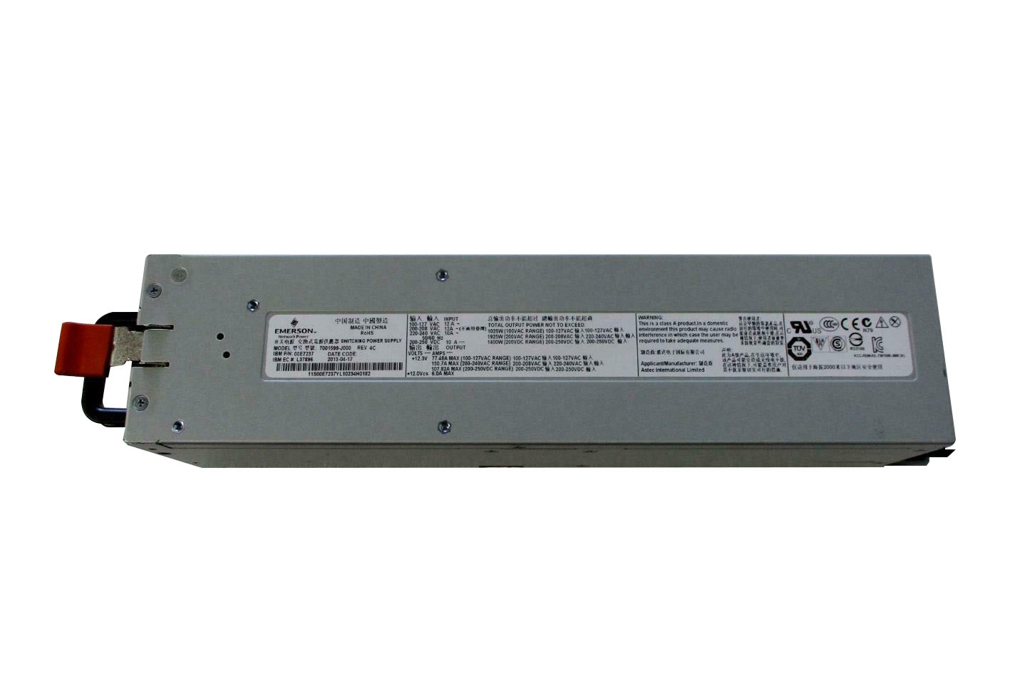 Emerson 7001599-J000 1925-Watts 200-240V AC 10A 50-60Hz Power Supply for P770 / 720 / 710