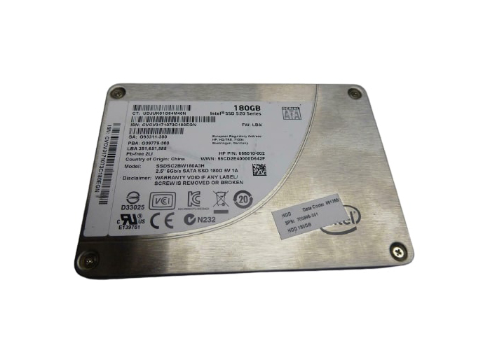 HP 700995-001 180GB Multi-Level Cell SATA 6Gb/s 2.5-inch Solid State Drive for EliteBook 2570p