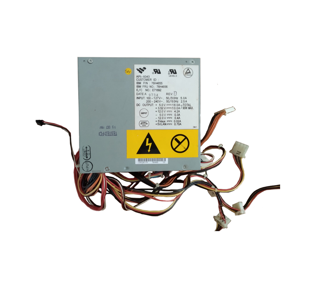 IBM 76H4855 145-Watts 200-240V AC 50-60Hz Power Supply for PC300GL 6282
