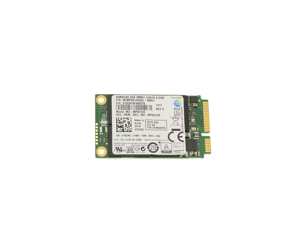Dell 7KDNC 512GB Multi-Level Cell SATA 6Gb/s mSATA 1.8-Inch Solid State Drive