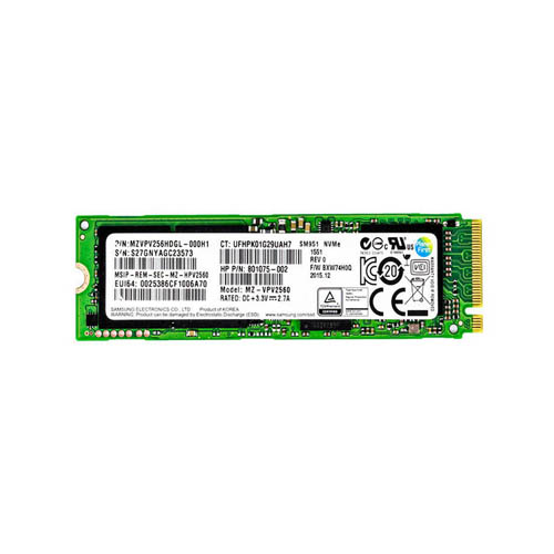 801075-002 - HP 256GB Triple-Level Cell PCI Express NVMe 3.0 x4 M.2 ...