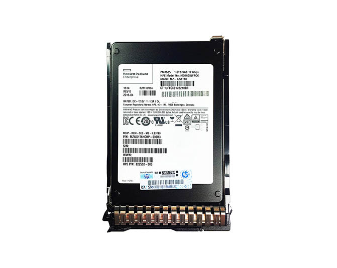 HP 822552-003 1.6TB SAS 12Gb/s Mixed Use Mainstream Endurance Hot-Swappable 2.5-Inch Solid State Drive with SmartDrive Carrier for ProLiant Servers