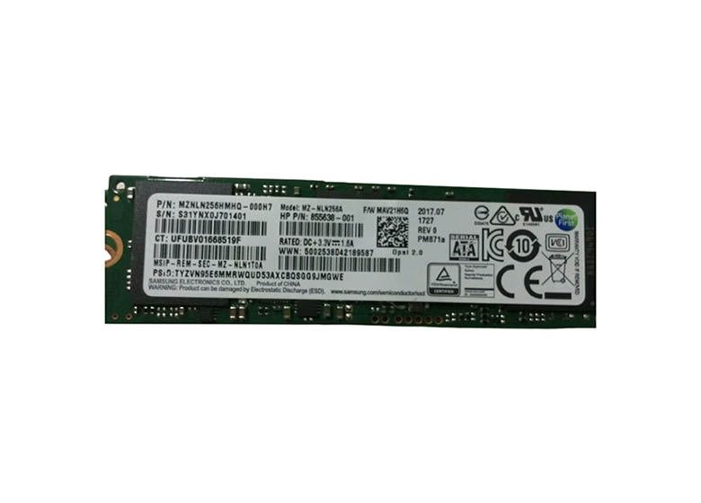 HP 855638-001 256GB Triple-Level Cell SATA 6Gb/s M.2 2280 SED Solid State Drive