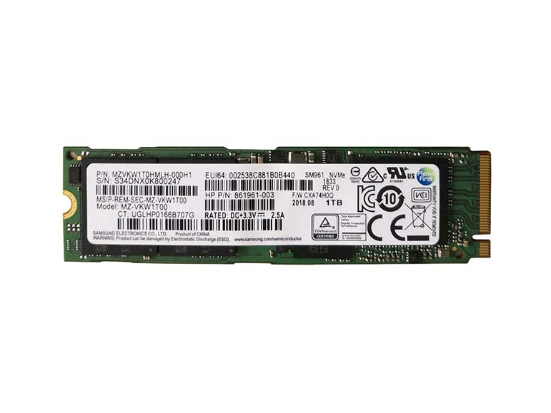 HP 861961-003 1TB PCI Express 3.0 x4 (NVMe) M.2 2280 Solid State Drive