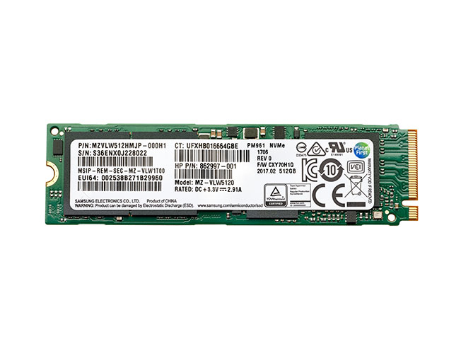 HP 862997-001 Turbo Drive 512GB Triple-Level Cell PCI Express M2 Solid State Drive
