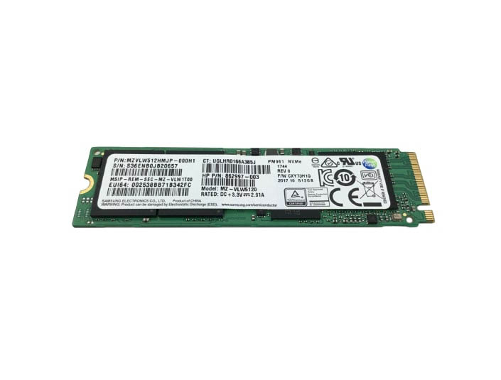 HP 862997-003 512GB PCI Express M.2 2280 (NVMe) Solid State Drive