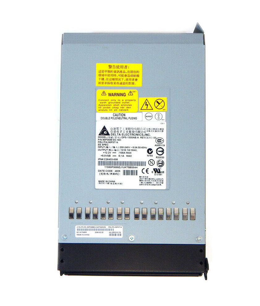 IBM 90P3688 1300-Watts 200-240V AC 50-60Hz Power Supply for BladeCenter T
