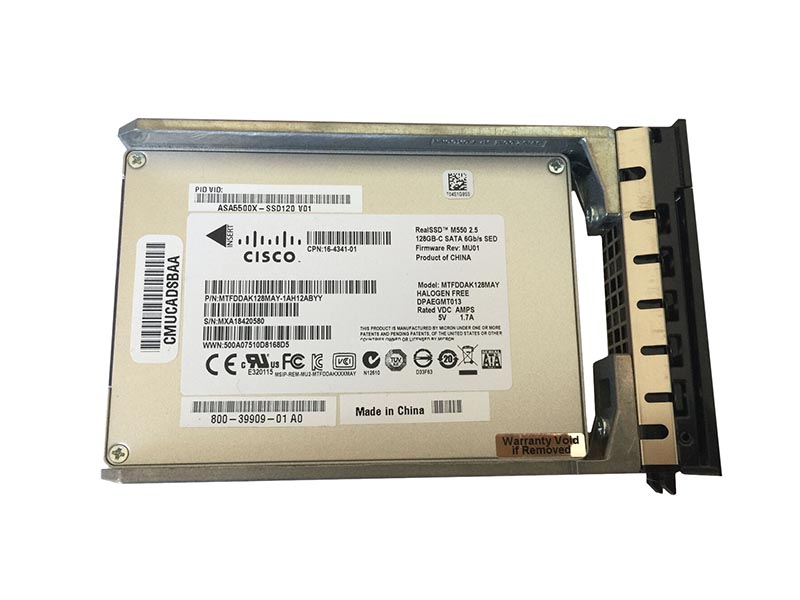 Cisco ASA5500X-SSD120-RF 120GB Multi-Level Cell (MLC) (SED) Solid State Drive for ASA 5512-X / 5555-X 12