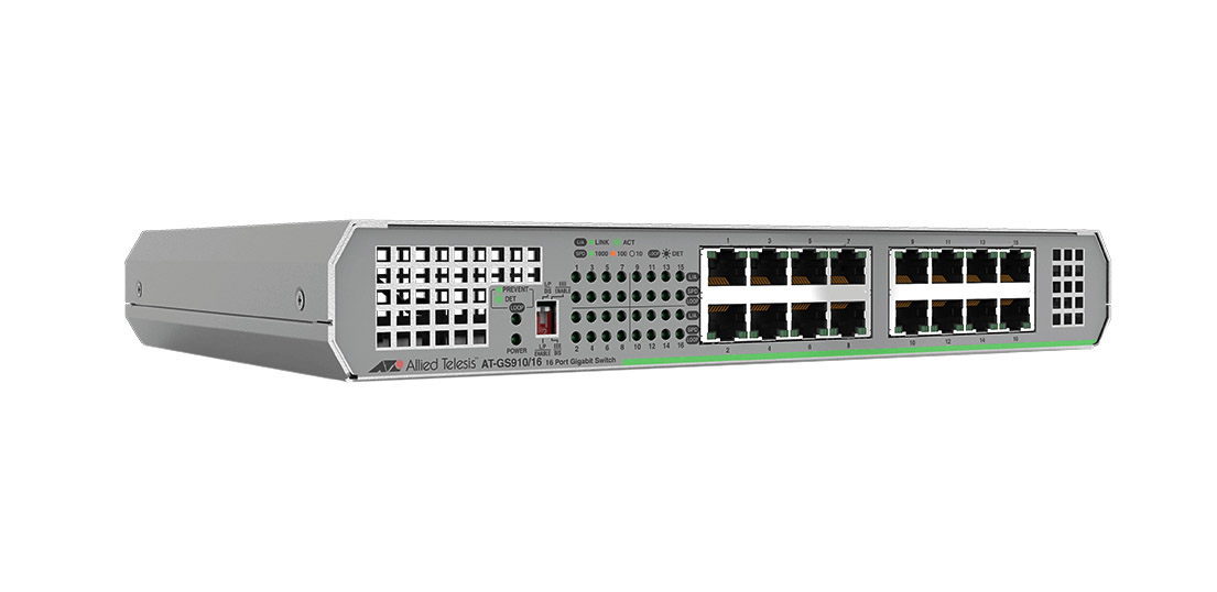 AT-GS910/16 - Allied Telesis GS910 AT-GS910/16 16 x Ports 1000Base-T ...
