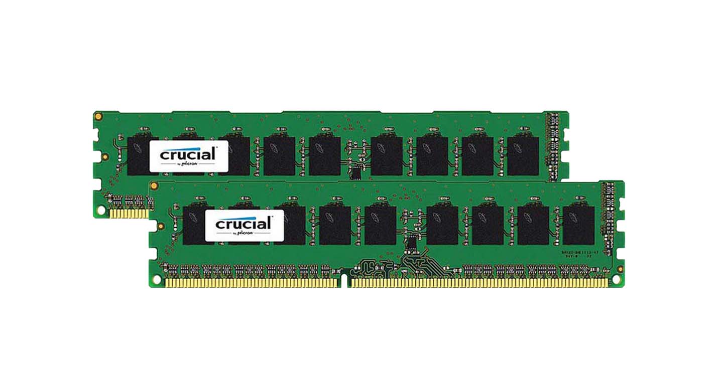 Crucial CT5319216 16GB Kit (2X8GB) DDR3-1600MHz PC3-12800 ECC Registered CL11 240-Pin DIMM 1.35V Dual Rank Memory