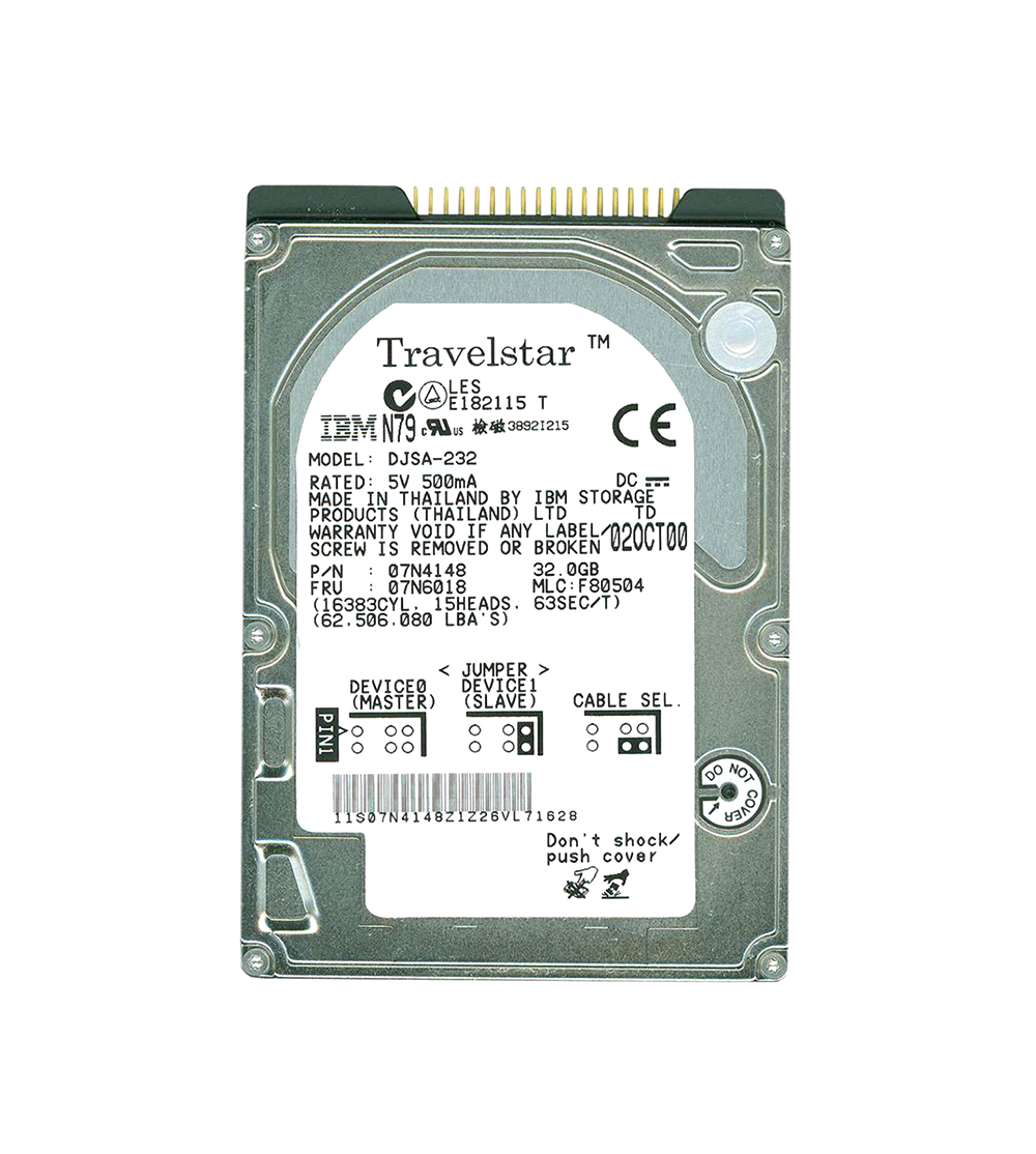 Djsa 232 Ibm Travelstar 32gh 32gb 5400rpm Ide Ultra Ata 66 Ata 5 Djsa 232 Ibm Travelstar 32gh 32gb 5400rpm Ide Ultra Ata 66 Ata 5
