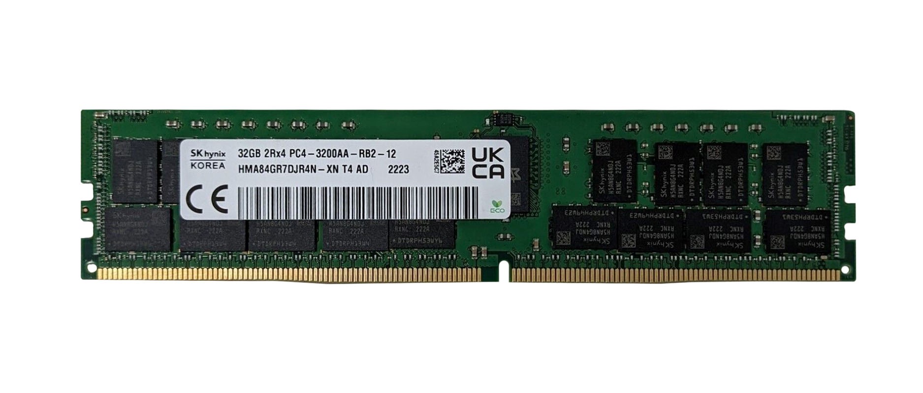 HMA84GR7CJR4N-XN - Hynix 32GB DDR4-3200MHz PC4-25600 ECC Registered ...