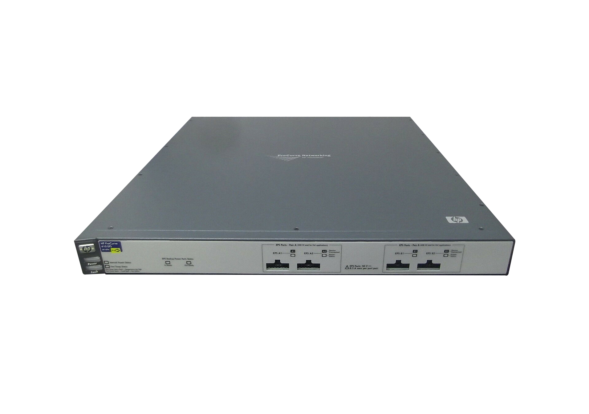 J8169AX - HP 1130-Watts ProCurve 610 PoE 110-240 VAC Input 1U Rackmountable External Power Supply (EPS) for ProCurve E610 Switch