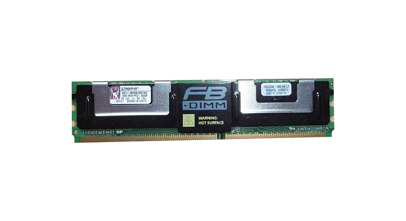 Kingston KFJ-BX667K2/4G 4GB Kit (2 X 2GB) DDR2-667MHz PC2-5300 ECC Fully Buffered CL5 240-Pin DIMM Dual Rank Memory