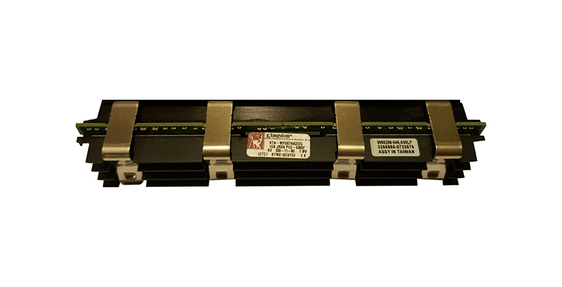 Kingston KTA-MP667AK2/2G 2GB Kit (2 x 1GB) DDR2-667MHz PC2-5300 ECC Fully Buffered CL5 240-Pin DIMM Dual Rank Memory
