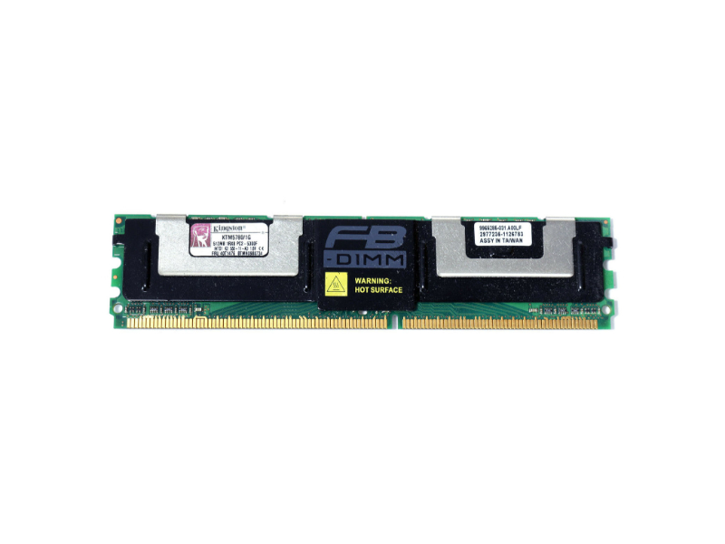 Kingston KTM5780/1G 1GB Kit (2 X 512MB) DDR2-667MHz PC2-5300 ECC Fully Buffered CL5 240-Pin DIMM Single Rank Memory