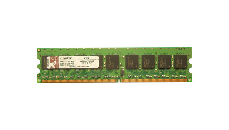 Kingston KVR800D2E5K2/4G 4GB Kit (2 X 2GB) DDR2-800MHz PC2-6400 ECC Unbuffered CL6 240-Pin DIMM 1.8V Memory
