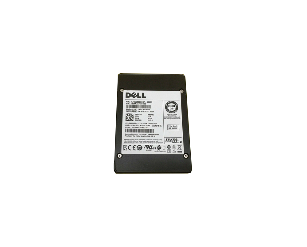 Dell KWH83 800GB Triple-Level Cell PCI Express NVMe U.2 2.5-Inch Solid State Drive