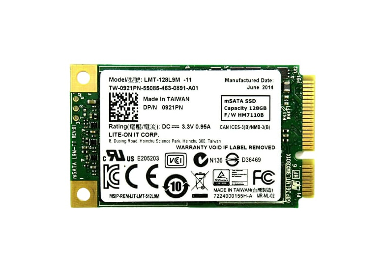 Lite-On LMT-128L9M-11 128GB mSATA 6Gb/s Solid State Drive