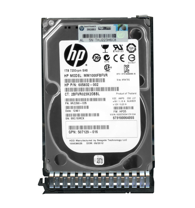 HP MM1000FBFVR 1TB 7200RPM SAS 6Gb/s hot-pluggable Dual Port 2.5-inch Hard Drive