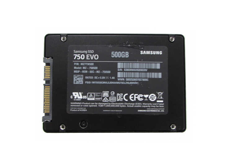 Samsung MZ-750500 750 EVO Series 500GB Triple-Level Cell SATA 6Gb/s 2.5-Inch Solid State Drive