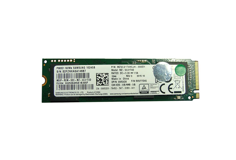 Samsung MZ-VLV1T0D PM951 Series 1TB Triple-Level Cell PCI Express 3.0 x4 NvMe M.2 2280 Solid State Drive