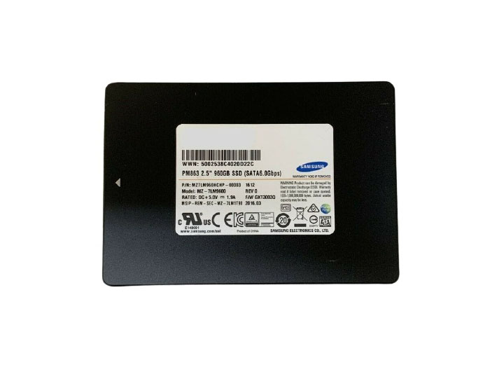 Samsung MZ7LM960HCHP-00003 PM863 Series 960GB Triple-Level Cell SATA 6Gb/s Read Intensive 2.5-Inch Solid State Drive