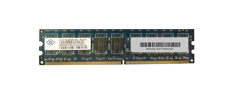 Nanya NT1GT72U8PB0BY-25D 1GB DDR2-800MHz PC2-6400 ECC Unbuffered CL6 240-Pin Dual Rank 1.8V DIMM Memory Module