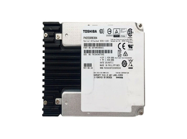 Toshiba PX05SRB384 3.84TB Multi-Level-Cell SAS 12Gb/s 2.5-inch Solid State Drive