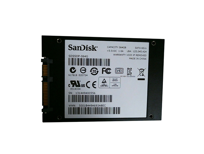 SanDisk SDSSDP-064G 64GB 2.5-inch 6GB/s Multi-Level Cell SATA Solid State Drive