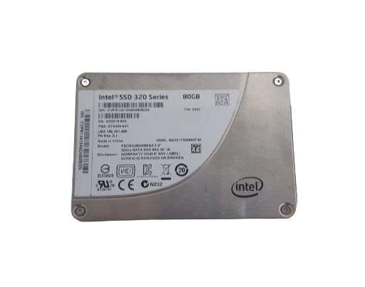 Intel SSDSA2BW080G3 320 80GB Multi-Level Cell SATA 3Gb/s 2.5-Inch Solid State Drive