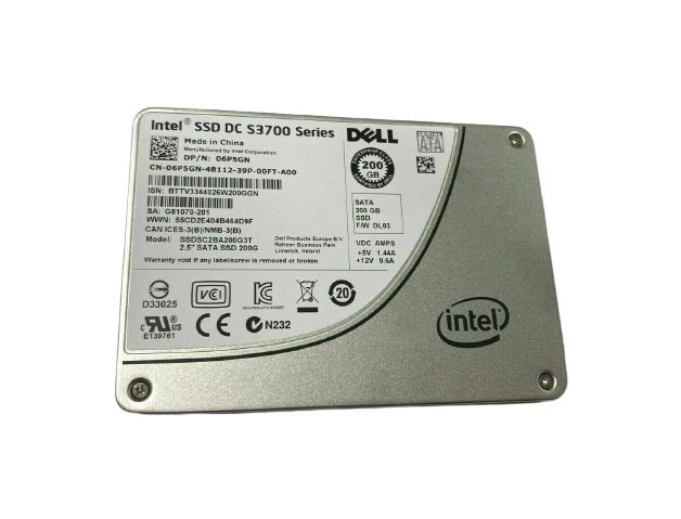 Intel SSDSC2BA200G3T DC S3700 200GB Multi-Level Cell SATA 6Gb/s 2.5-Inch Solid State Drive