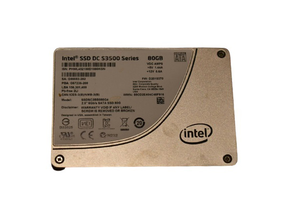 Intel SSDSC2BB080G4B DC S3500 80GB Multi-Level Cell SATA 6Gb/s 2.5-Inch Solid State Drive