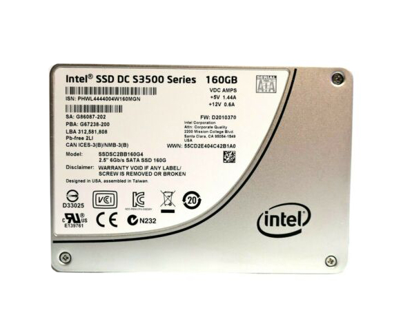 Intel SSDSC2BB160G4 DC S3500 160GB Multi-Level Cell SATA 6Gb/s 2.5-Inch Solid State Drive
