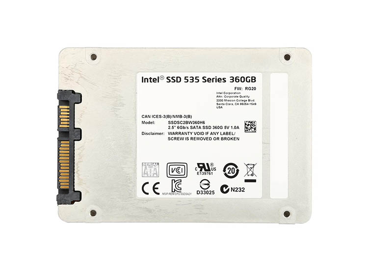 Intel SSDSC2BW360H6 535 Series 360GB Multi-Level Cell (MLC) SATA 6Gb/s 2.5-inch Solid State Drive