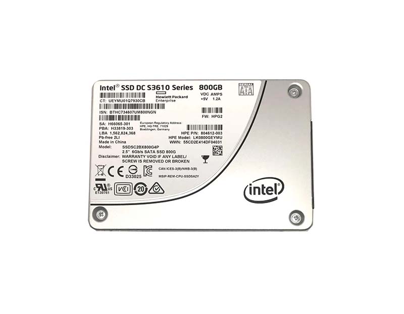 Intel SSDSC2BX800G4P 800GB SATA 6Gb/s 2.5-inch SFF Solid State Drive