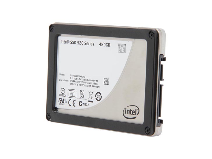 Intel SSDSC2CW480A310 520 480GB Multi-Level Cell SATA 6Gb/s 2.5-Inch Solid State Drive