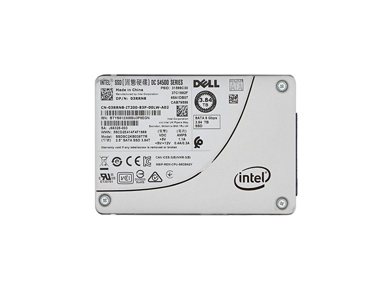 Intel SSDSC2KB038T7R DC S4500 3.8TB Triple-Level Cell SATA 6Gb/s 2.5-Inch Solid State Drive
