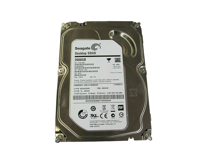 Seagate ST2000DX001 2TB SATA 6Gb/s 64MB Cache 3.5-inch Solid State Hybrid Drive