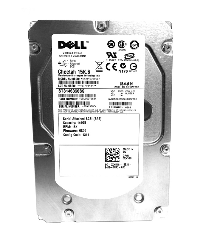 Seagate ST3146356SS Cheetah 15K.6 Series 146GB 15000RPM SAS 3Gb/s 16MB ...