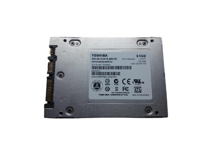 Toshiba THNSNC064GBSJ HG3 Series 64GB Multi-Level Cell (MLC) SATA 3Gb/s 2.5-inch Solid State Drive
