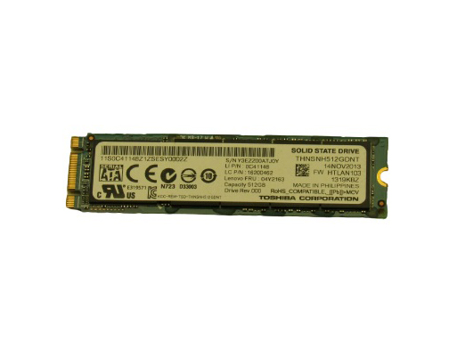 Toshiba THNSNH512GDNT 512GB M.2 Solid State Drive