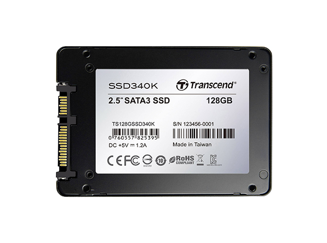 Transcend TS128GSSD340K SSD340K 128GB Multi-Level Cell SATA 6Gb/s 2.5-inch Solid State Drive
