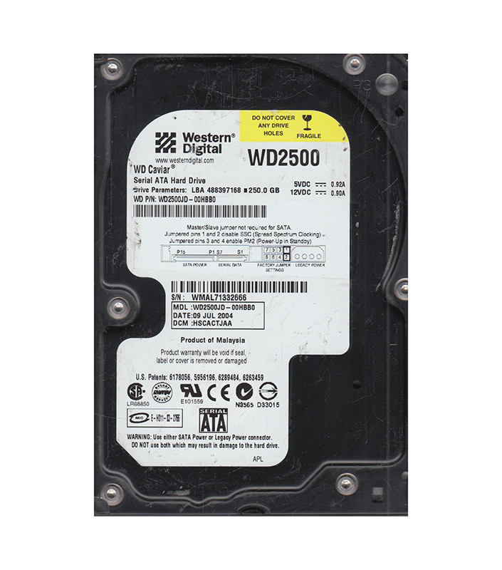 WD2500JD-00HBB0 - Western Digital Caviar SE 250GB 7200RPM